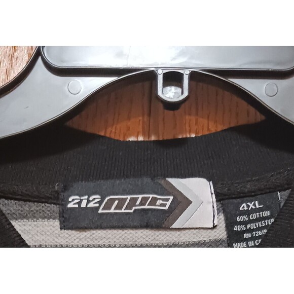 (3)-NYC (Polo Striped Shirts)-(Black/Gray)-(Brown/White)-(Green/Blue)-(4XL)-$40 - Picture 8 of 12